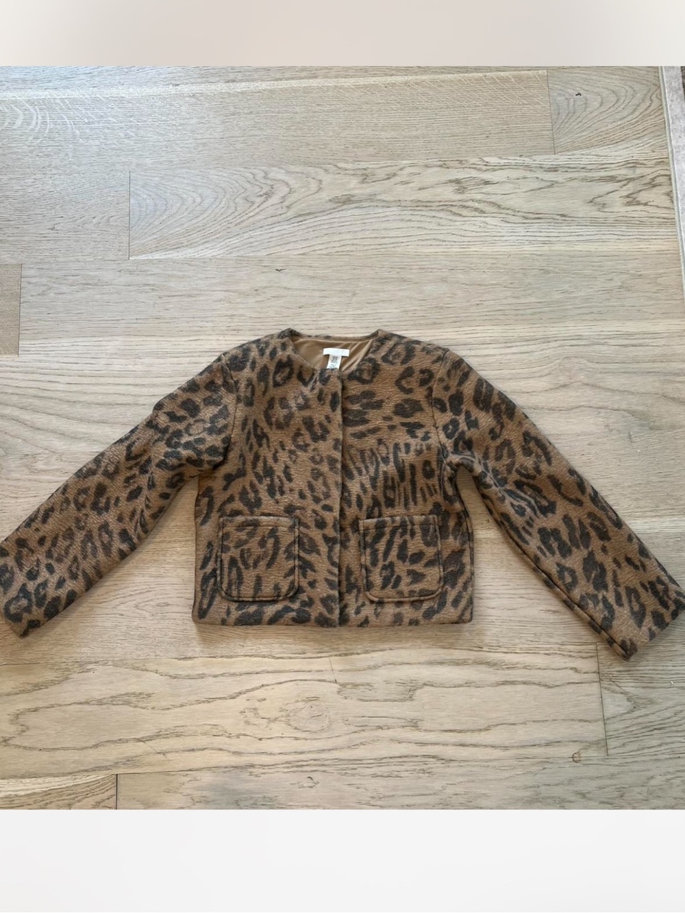 H&M Leopard Print Fuzzy Jacket - Picture 3 of 3